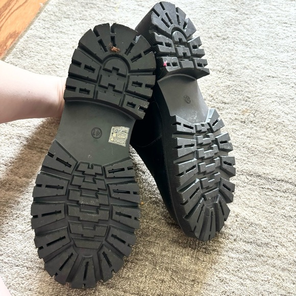 SHEIN Solid Black Moto Combat Boots Women’s Size 9 - Picture 10 of 11